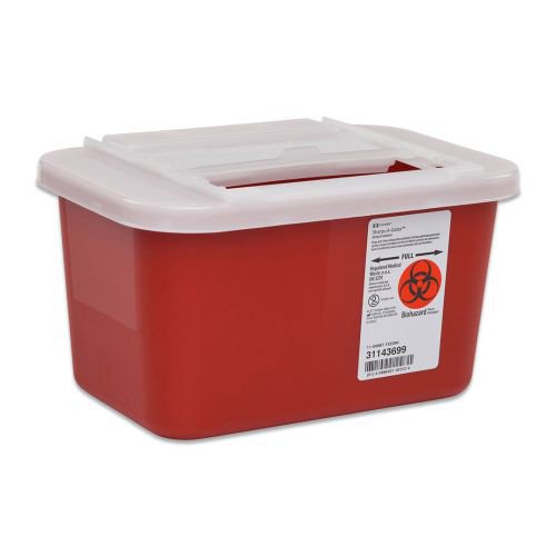 Covidien 1 Gallon Red Sharps-A-Gator Sharps Container with Slide Lid 31143699