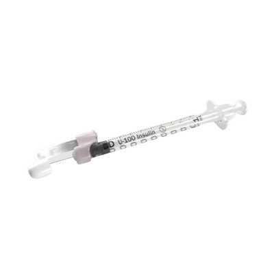 BD Becton Dickinson BD SafetyGlide Insulin Syringes with Needles