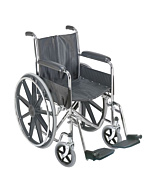 DMI 18 inch Wheelchair with Fixed Armrests
