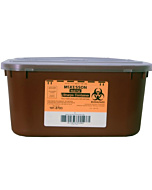 McKesson 1 Gallon Red Medi-Pak Sharps Disposal Container with Horizontal Entry Lid 101-8703