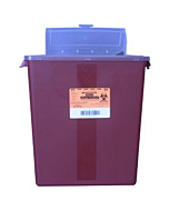 McKesson 3 Gallon Red Medi-Pak Sharps Disposal Container with Horizontal Entry Lid 101-8710