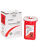 Sharps Compliance Inc 1 Quart Red Sharps Container Mail Back Sharps Disposal System 10100-012