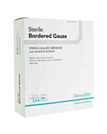 Dermarite Industries Sterile Bordered Gauze Dressing with Adhesive Border