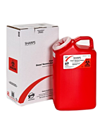 Sharps Compliance Inc 3 Gallon Red Sharps Container Mail Back Sharps Disposal System 13000-008