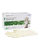 McKesson Confiderm Latex Exam Glove Smooth Ivory Powder Free - NonSterile