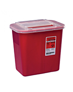 Covidien 2 Gallon Red Multi-Purpose Sharps Container with Slide Lid 31142222