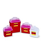 BD Becton Dickinson 6 Gallon Red BD Stackable Sharps Container with Clear Top 305457