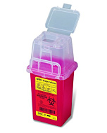 BD Becton Dickinson 1.5 Quart Red BD Stackable Sharps Container with Dual Access 305487