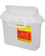 BD Becton Dickinson 5.4 Quart Clear BD Sharps Container with Counterbalanced Door 305551