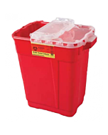BD Becton Dickinson 9 Gallon Red BD Sharps Container with Clear Hinge Top 305615