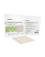 McKesson Adhesive Foam Dressing 4 x 4-3/4 Inch - Sterile