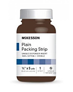 1/4 in x 5 yds Plain Packing Strips, Sterile - 61-59120 by McKesson