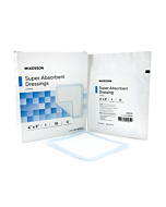 McKesson Superabsorber Super Absorbent Polymer Dressing 4 x 5 Inch - Sterile