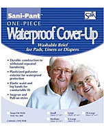 Salk Sani-Pant Waterproof Cover-Up Washable Brief Light Absorbency