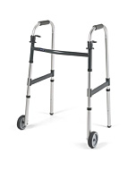 Dual Release Walker with 5 inch Fixed Wheels by Invacare