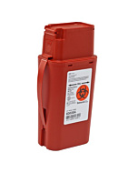 Covidien 1 Quart Red SharpSafety Sharps Container Transportable 8303SA