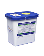 Covidien 2 Gallon White SharpSafety Medical Waste Container with Gasketed Hinged Lid 8820