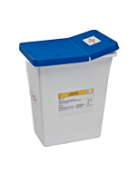 Covidien 8 Gallon White PharmaSafety Medical Waste Container with Gasketed Hinged Lid 8850