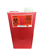 Covidien 14 Quart Red Sharps-a-Gator Sharps Container with Chimney Top 8881676434