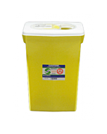 Covidien 18 Gallon Yellow SharpSafety Chemotherapy Container with Slide Lid 8939