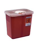 Covidien 2 Gallon Red Sharps Container with Rotor Lid 8970
