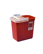Covidien 2 Gallon Red SharpSafety Sharps Container for Phlebotomy 8990SA