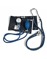 Professional Aneroid Sphygmomanometer and Stethoscope Kit - Black