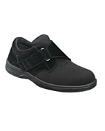 Orthofeet Bismark Mens Black Stretchable Orthopedic Shoes