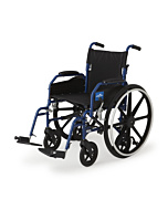 Medline Hybrid 2 Wheelchair + Transport Chair with Removable Desk-Length Arms