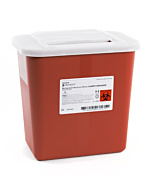 2 Gallon Red Prevent Sharps Disposal Container with Locking Translucent Lid 047 by McKesson