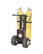 Air Systems MULTI-PAK 2-Bottle Air Cart 2400psi W/2-Outlet Manifold CGA-346 Wrench-Tight Nuts W/Out Cylinders Must Specify Fittings When Ordering