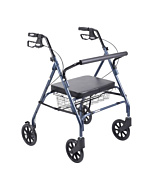 Drive Heavy Duty Bariatric Walker Rollator with Large Padded Seat