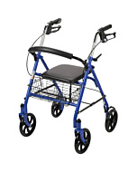 Drive Four Wheel Walker Rollator with Fold Up Removable Back Support