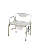 Drive Bariatric Drop Arm Bedside Commode Chair