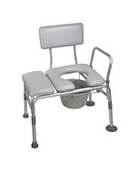 Drive Padded Seat Transfer Bench with Commode Opening