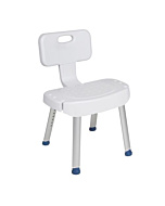 Drive Bathroom Safety Shower Chair with Folding Back