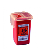 Covidien 1 Quart Red Sharpsafety Sharps Container for Phlebotomy 8900SA