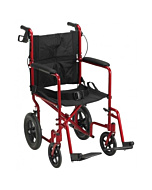 Drive Medical Expedition Lightweight Transport Chair with Flat Free Wheels by Drive