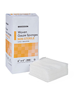 McKesson Medi-Pak 4 x 4 Inch Gauze Sponges 12-Ply - 44122000
