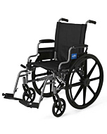 Medline Lightweight User-Friendly Wheelchair with Removable Swing-Back Desk-Length Arms