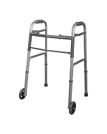 Medline Youth Two-Button Folding Walkers with 5-Inch Wheels