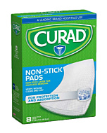 Medline CURAD Non-Stick Pads w/ Adhesive Tabs - Sterile