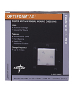 Medline Optifoam Antimicrobial AG Silver Adhesive Dressing