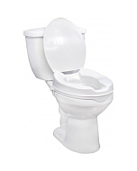 Drive Raised Toilet Seat with Lock and Lid, Standard Seat
