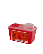 Covidien 4 Quart Red Sharps-a-Gator Sharps Container with Chimney Top 8881676236