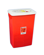 Covidien 18 Gallon Red SharpSafety Sharps Container with Slide Lid 8938