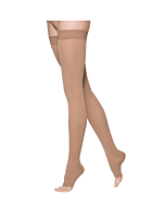 860 Select Comfort Thigh High Compression Stockings w/ Waist Attachment - 862W OPEN TOE 20-30 mmHg by Sigvaris