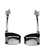Drive Chrome Swing Away Footrests with Aluminum Footplates