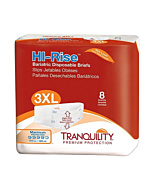 Tranquility HI-Rise Bariatric Briefs 3X-Large Super Absorbency