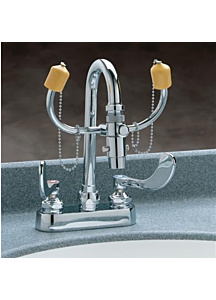 Bradley Faucet Mount Eye Wash Unit With One-Step Diverter